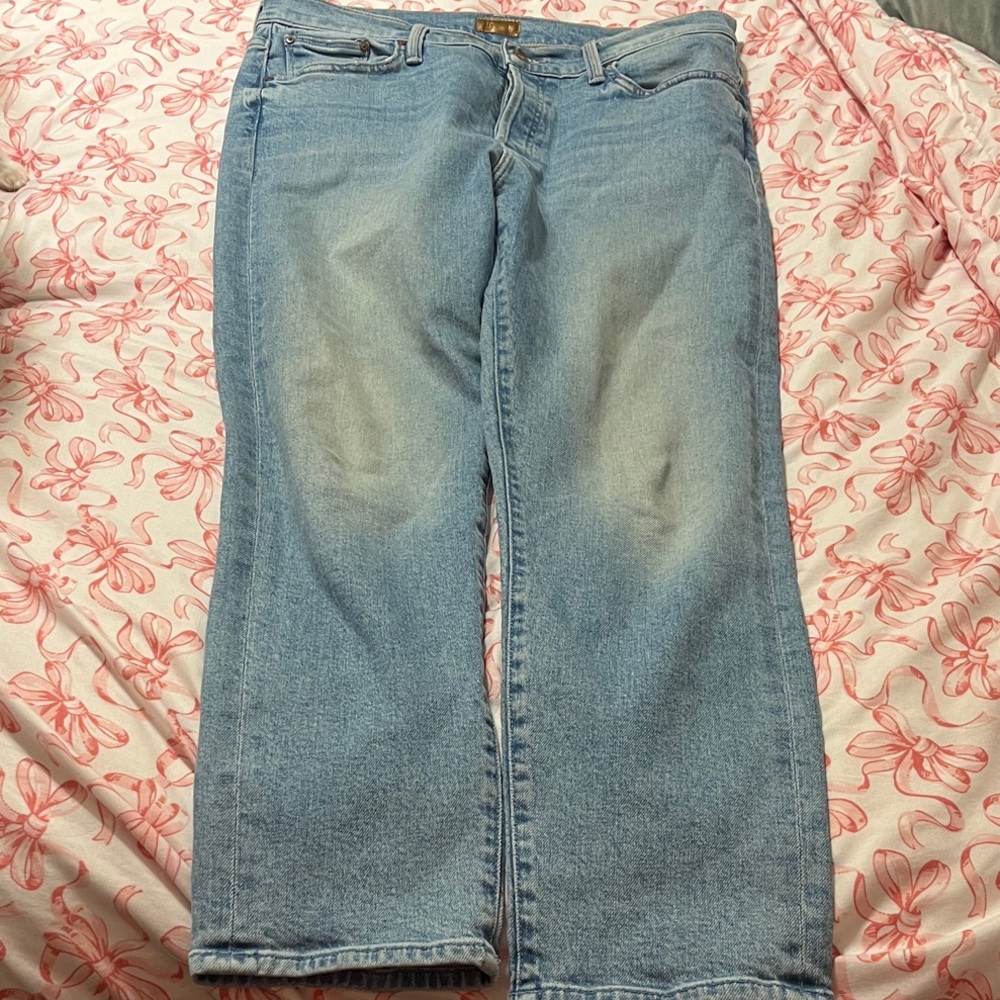 MOTHER Light Blue Boot Cut Jeans